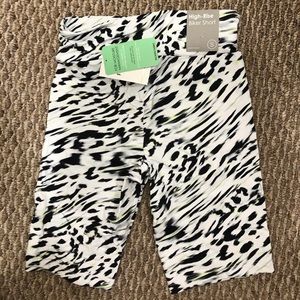 High Rise Printed Biker Short